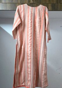 Kaira&#39;s Peach Handwork Kurta