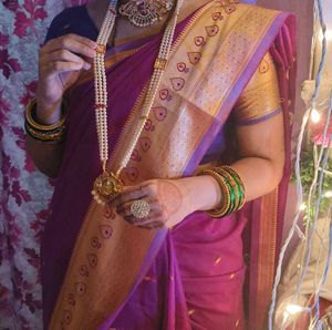 Saree With Stiched Blouse ♥️