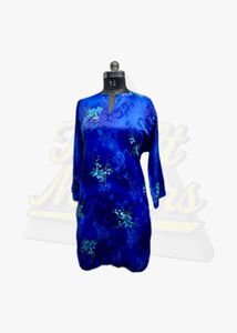 Blue Floral Kurta