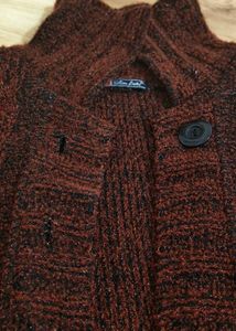 Brown Knit Cardigan