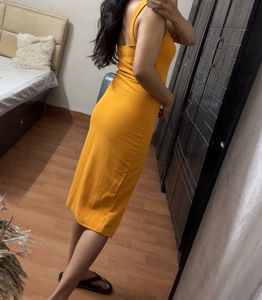 Mustard Midi Dress
