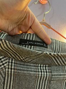 Check pleated Skirt