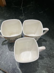 3 Hot Tea Mugs