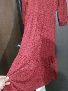 ZARA Floral Midi Dress