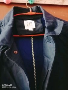 Women Navy Blue Trench coat