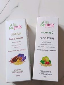 Lapink Facewash + Face Scrub Combo
