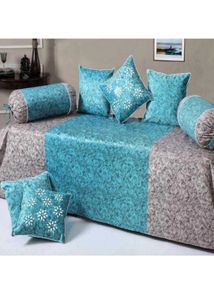 Velvet Diwan Set 8 Piece Se