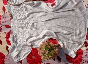 Vintage Cottage-Core Satin Top