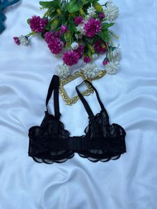 Black French Bra