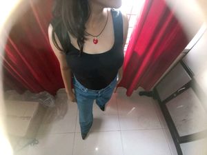 Women Blue Wide Leg Jeans
