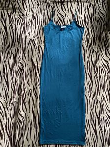 Blue Bodycon Slip Dress