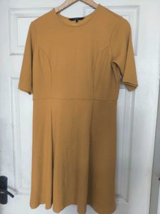Vero Moda Mustard Yellow Stretchable Dress