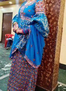 Very Beautiful Fish Cut Lahenga Wore Only 3 Tyms