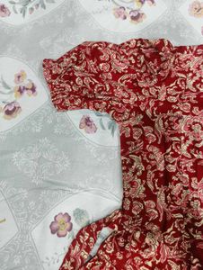 Maroon Rayon Kurta/Frock/Gown