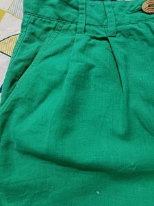 Elle Women Trendy Cotton Pleated Shorts