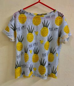 Pineapple Print Tee