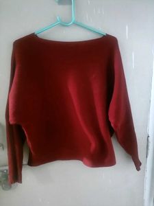 Red Knit Sweater