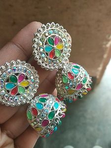 Colorful Jhumka Earrings