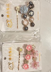 Floral Hair Clip Set of -2  New