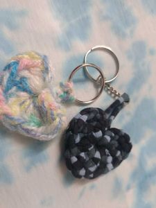 Crochet Heart Keychain Combo