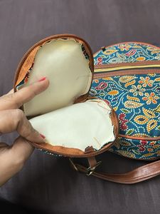 Paisley Print Crossbody Bag With Coin Purse- NEW