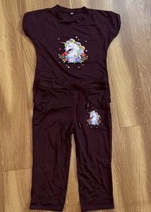 Unicorn Coord Set For 4-6 Year Girl