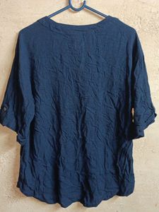 Women&#39;s Casual Fashion Top Navy-blue