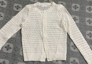 White Knit Cardigan