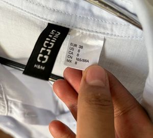 H&amp;M Linen Oversized Button Down Shirt