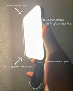 Selfie Ring Light with clip and 3 modes