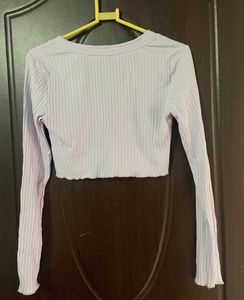 SHEIN Lavender Cropped Top