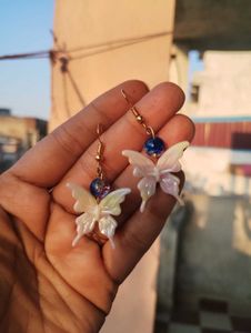 Handmade Butterfly Drop Earrings