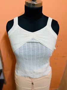 Pink Skirt 32,  And Off White Top 32