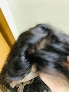 Scalp Indian Hair Topper With Silk Base &amp; Clips
