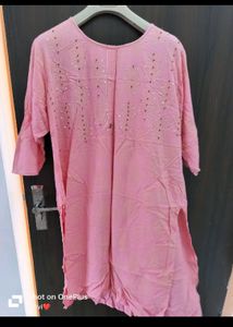 Pink Kurta With Palazzo