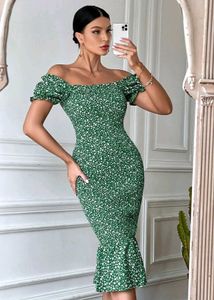 Short Puff Sleeve Cocktail Dresses