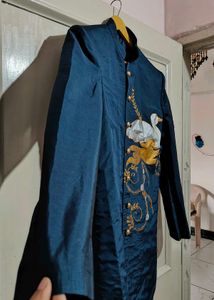 🦢 Swan Print Kurta