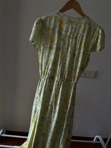 V neck Weekend Floral Cotton Maxi