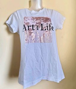 BOGO🎁Buy One Get 1 Free🎁Art &amp; Life White Tee