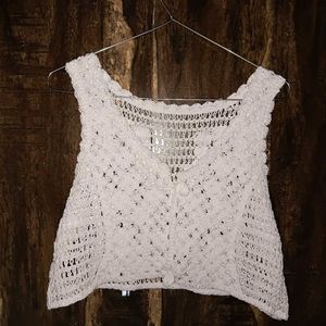Crochet Knit Vest Top