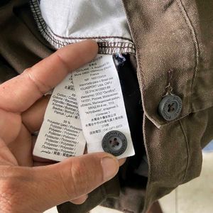 Brown Cargo Straight Fit