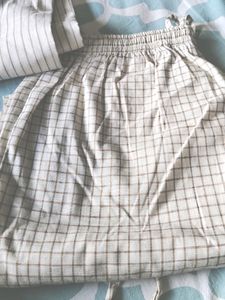 Embroidered Striped Kurta Set