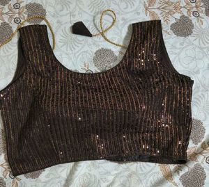 Partywear Sequence padded blouse