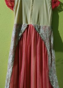 Elegant Pink &amp; Lace Girls&#39; Dress