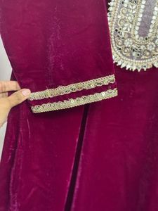 2 Piece Velvet Suit Party Wear