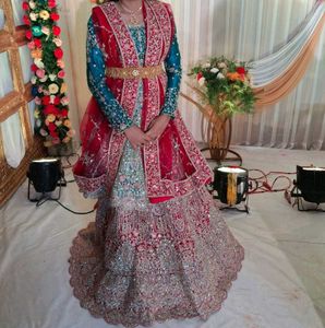 Ramzan Special Heavy Bridal Peplum Dress