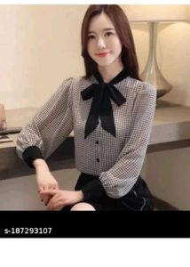 Elegant Bow Tie Blouse