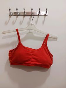 SEXY ORANGE CAGE BRA