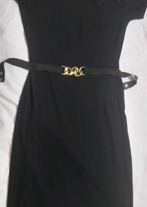 Black Belted Dress