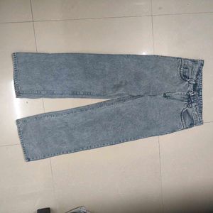 Grey Coloured Straight Pant